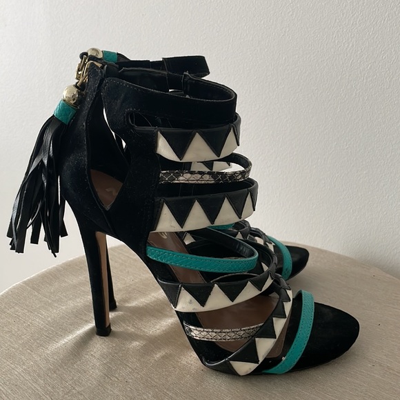 Miss KG by Kurt Geiger multi tassel heels - Picture 4 of 6